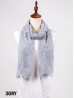 Flower Cut-Out Lace Design Scarf 